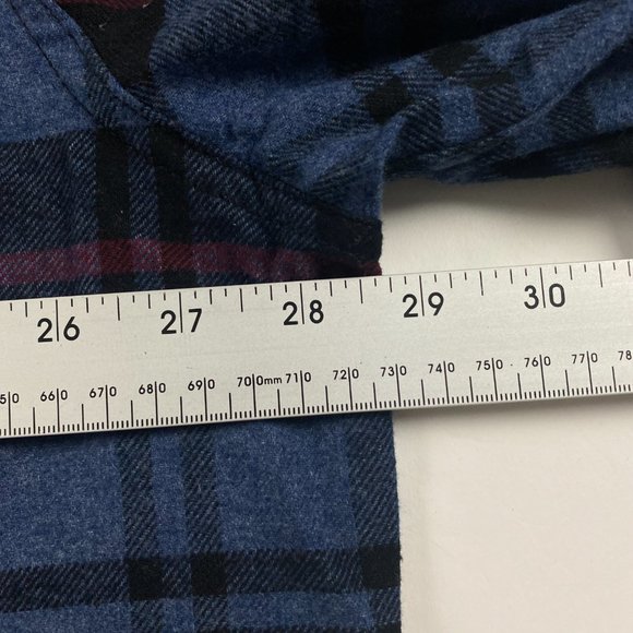 NEW Lot of 2 Woolrich Flannel Shirt Men's 3XL Granite Plaid Deep Navy Plaid - Picture 7 of 15